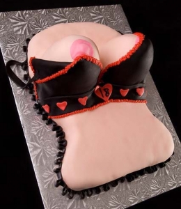 Pennsylvania-Pittsburgh-Pointy-Breast-Black-Heart-Bra-Adult-Cake