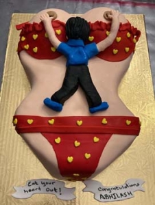 Detroit-Michigan-Bachelor-Hanging-On-For-Dear-Life-Female-Torso-Cake